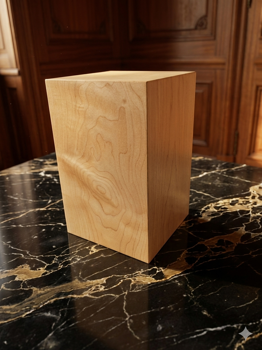 Urna de madera